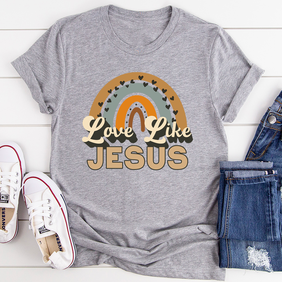 Love Like Jesus Rainbow Christian T-Shirt
