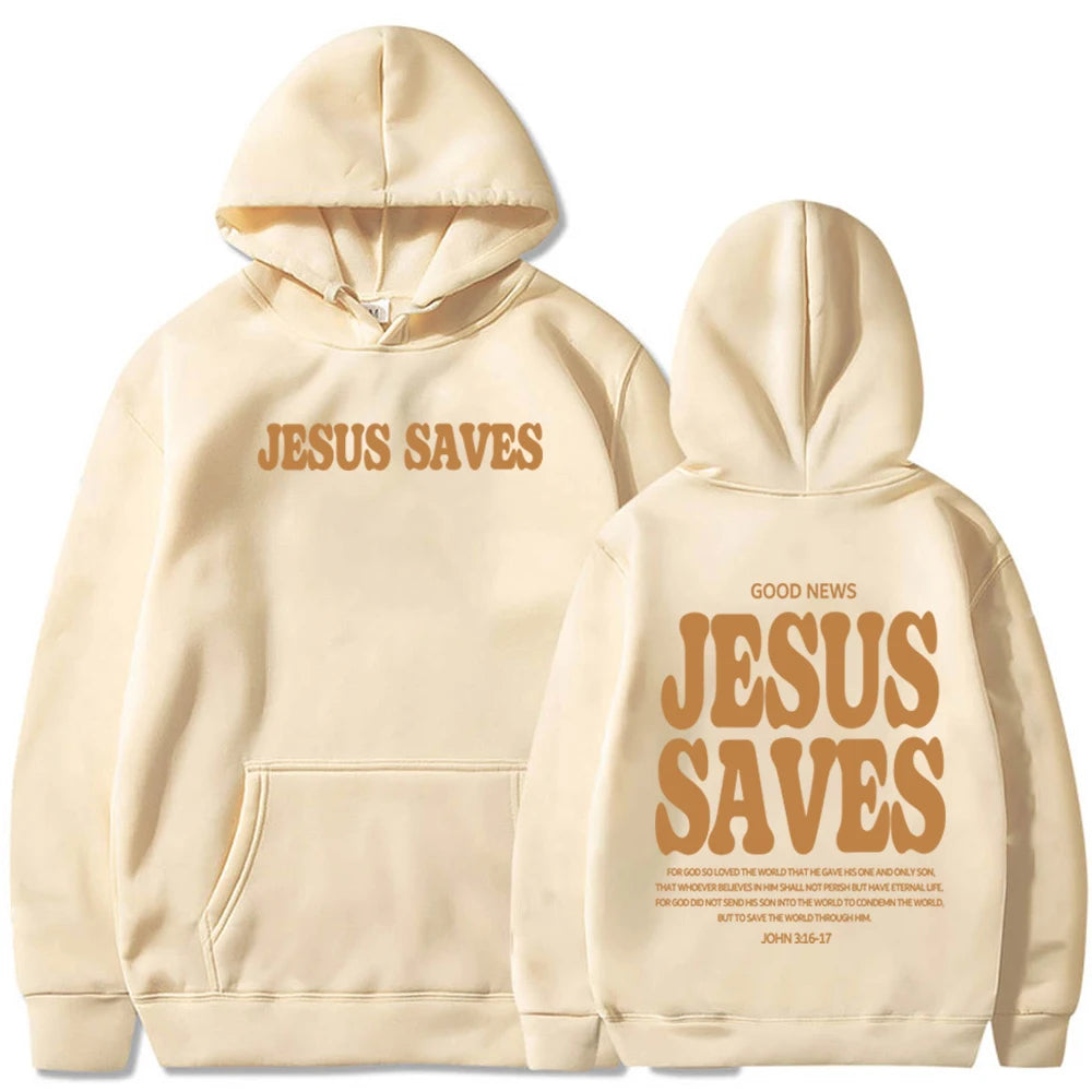 Jesus Saves Christian Hoodie