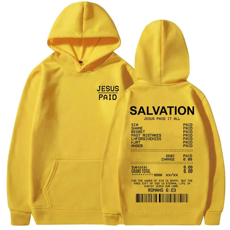 Jesus Paid It All Christian Salvation Hoodie