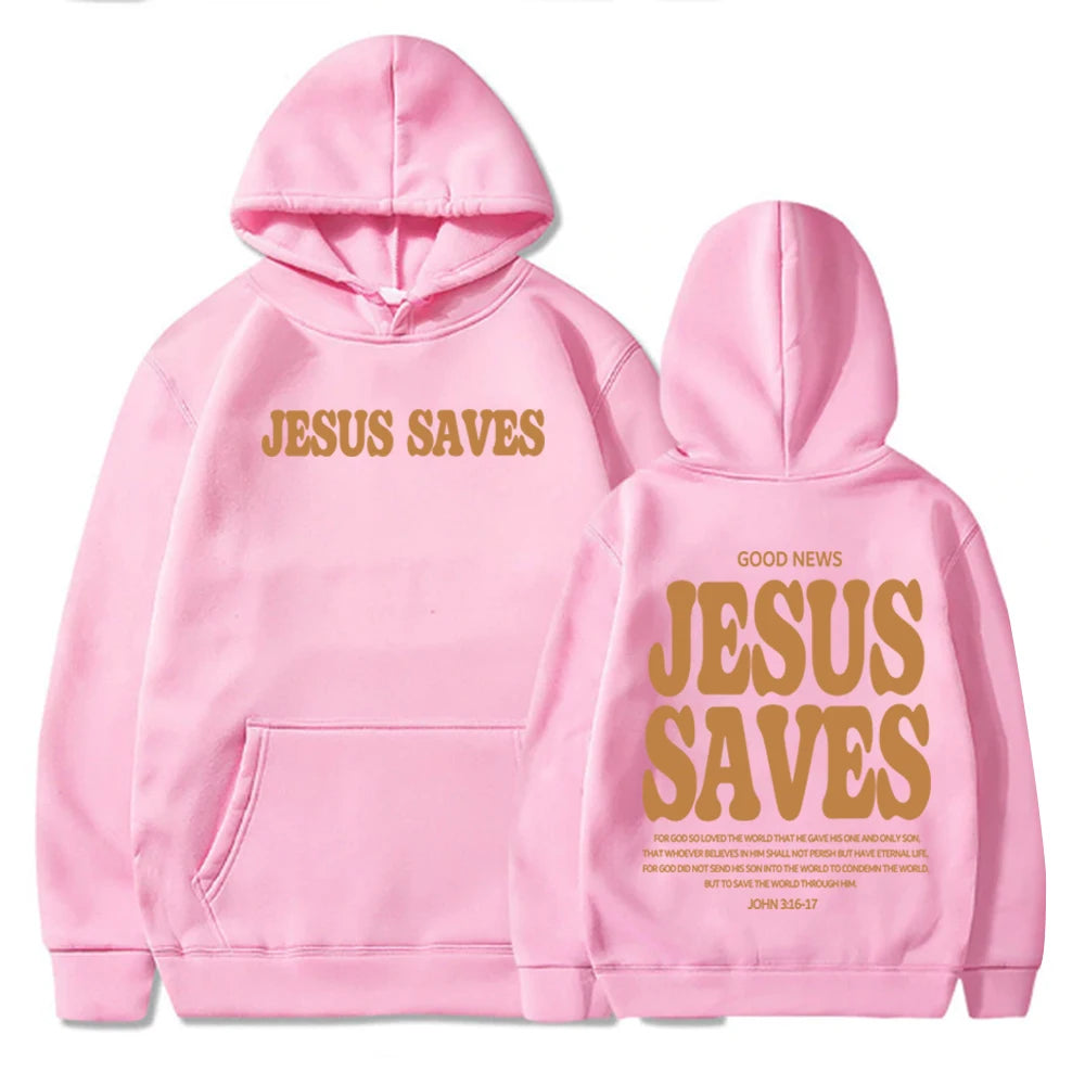 Jesus Saves Christian Hoodie