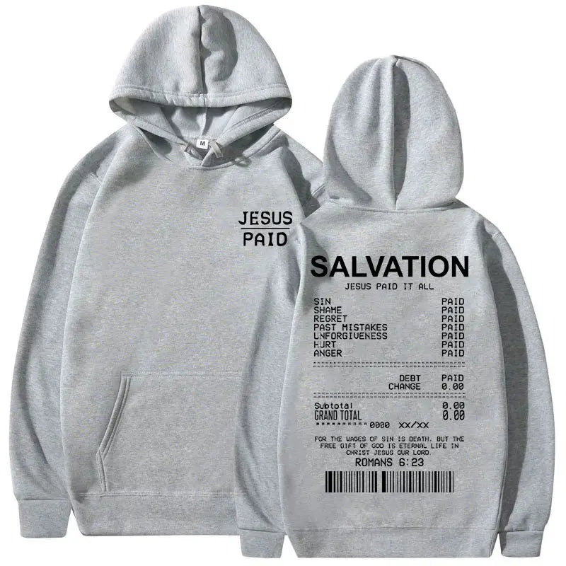 Jesus Paid It All Christian Salvation Hoodie