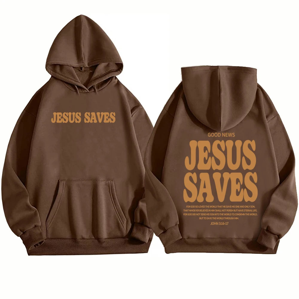 Jesus Saves Christian Hoodie