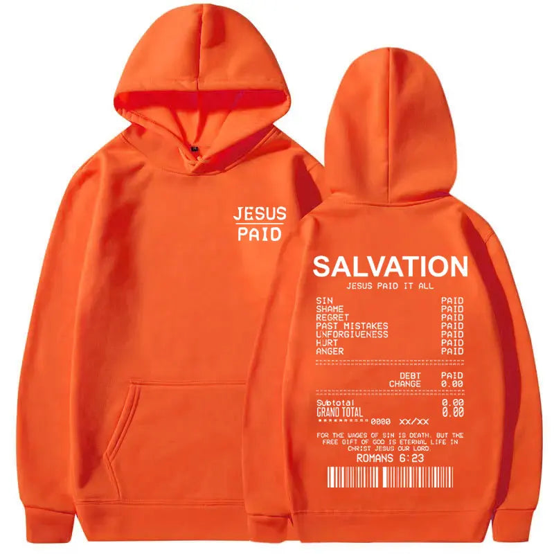 Jesus Paid It All Christian Salvation Hoodie