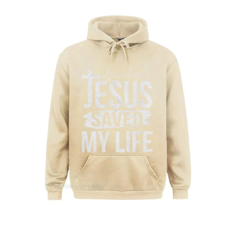 Jesus Saved My Life Christian Premium Hoodie