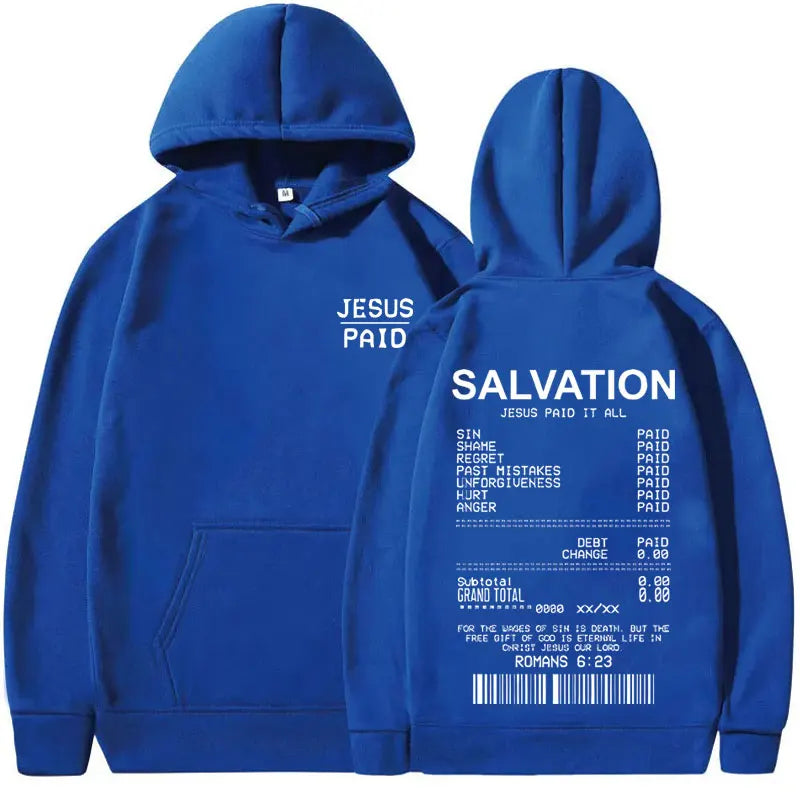 Jesus Paid It All Christian Salvation Hoodie