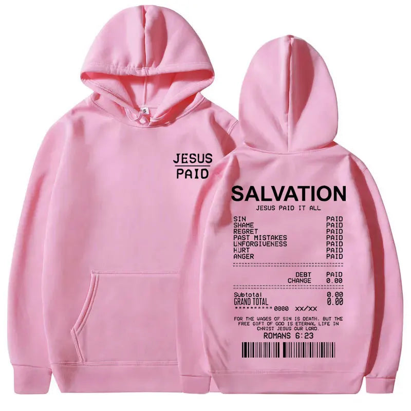 Jesus Paid It All Christian Salvation Hoodie