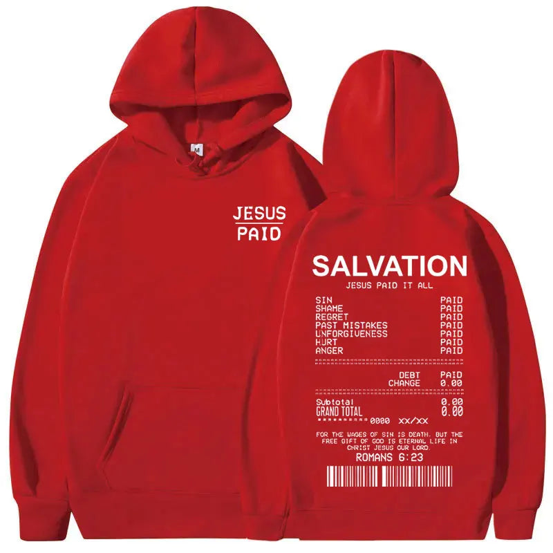 Jesus Paid It All Christian Salvation Hoodie