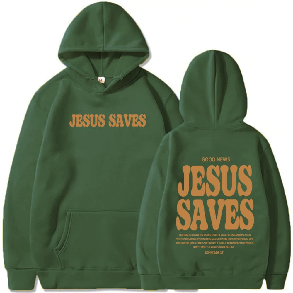 Jesus Saves Christian Hoodie