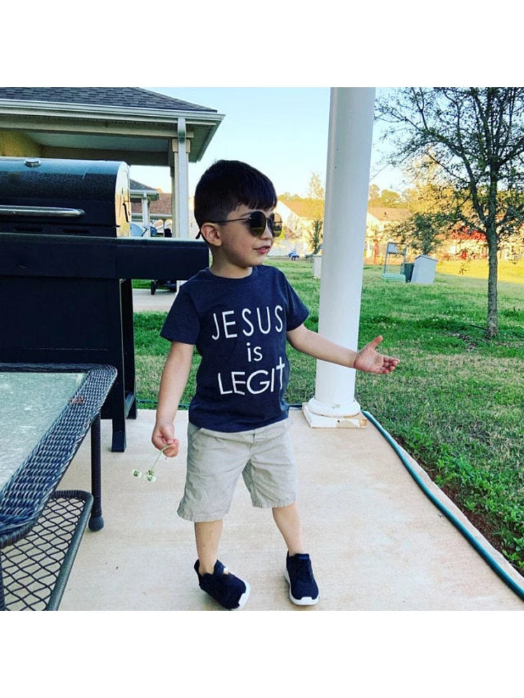 Jesus Is Legit Toddler Boy Shirt