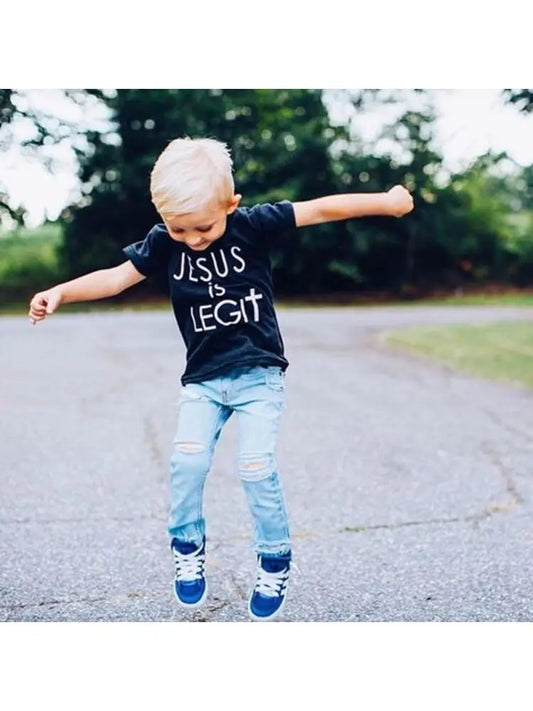 Jesus Is Legit Toddler Boy Shirt