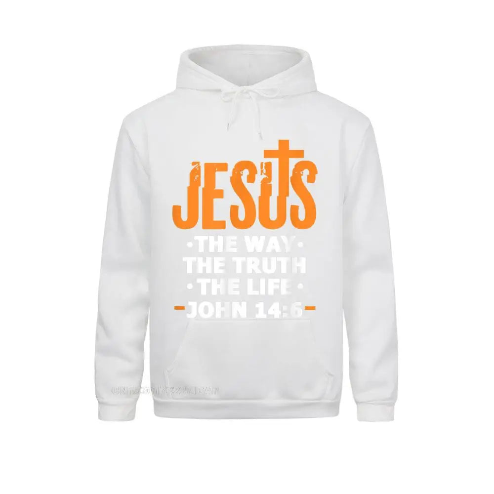 Jesus the Way the Truth the Life John 14:6 Christian Bible Verse Hoodie