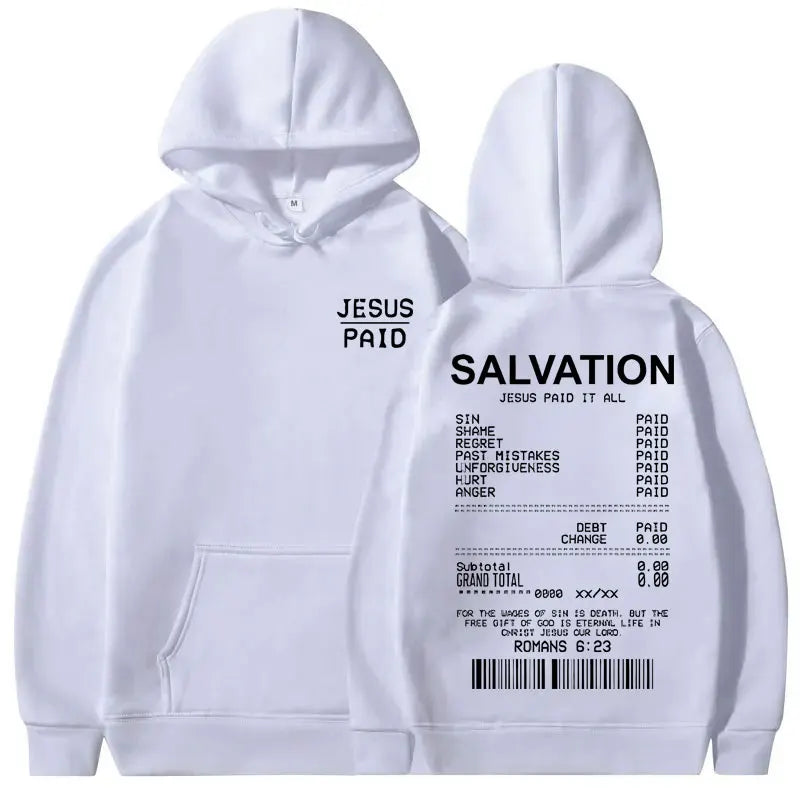 Jesus Paid It All Christian Salvation Hoodie