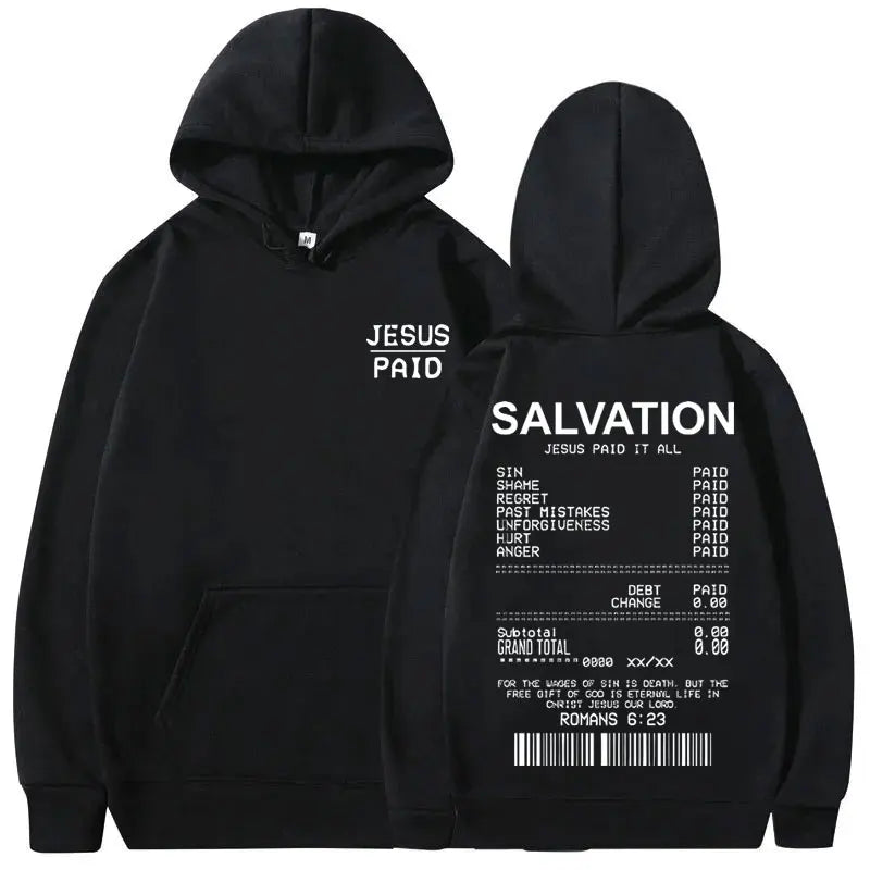 Jesus Paid It All Christian Salvation Hoodie