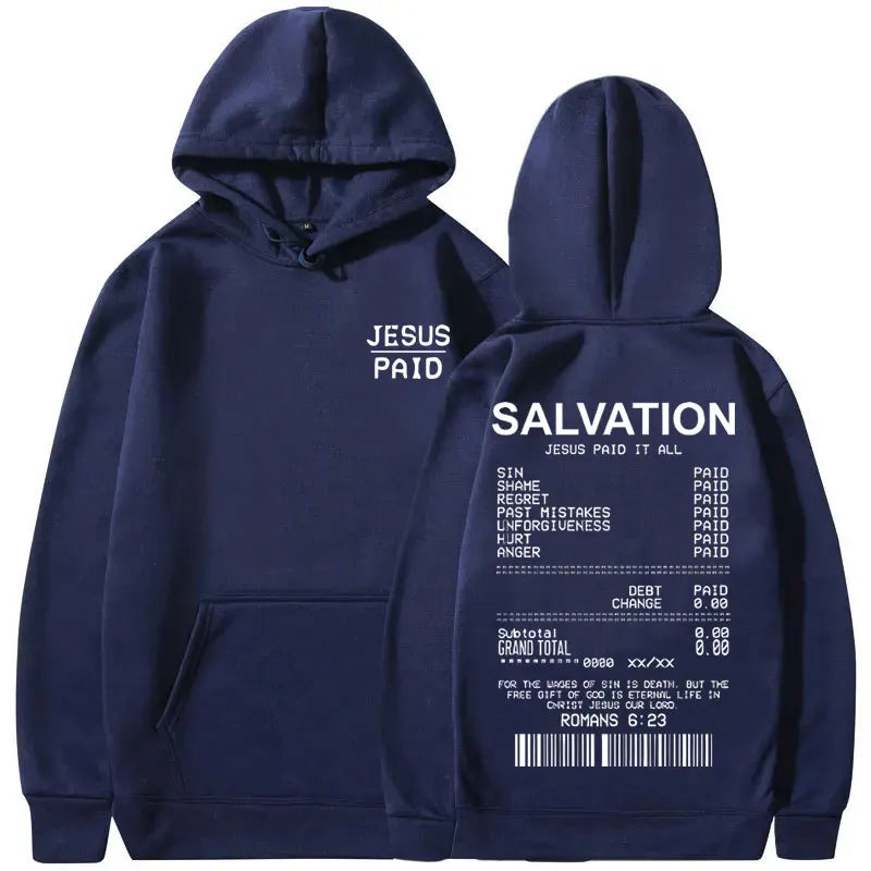 Jesus Paid It All Christian Salvation Hoodie