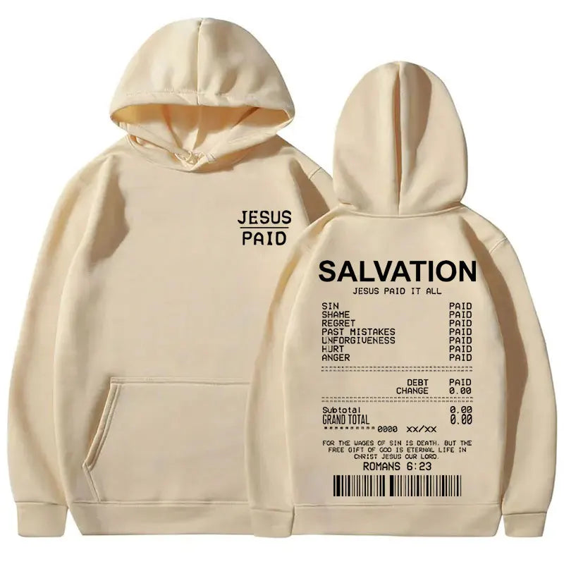 Jesus Paid It All Christian Salvation Hoodie