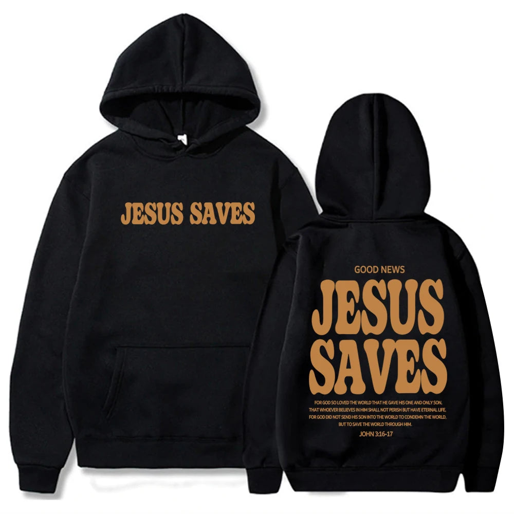 Jesus Saves Christian Hoodie