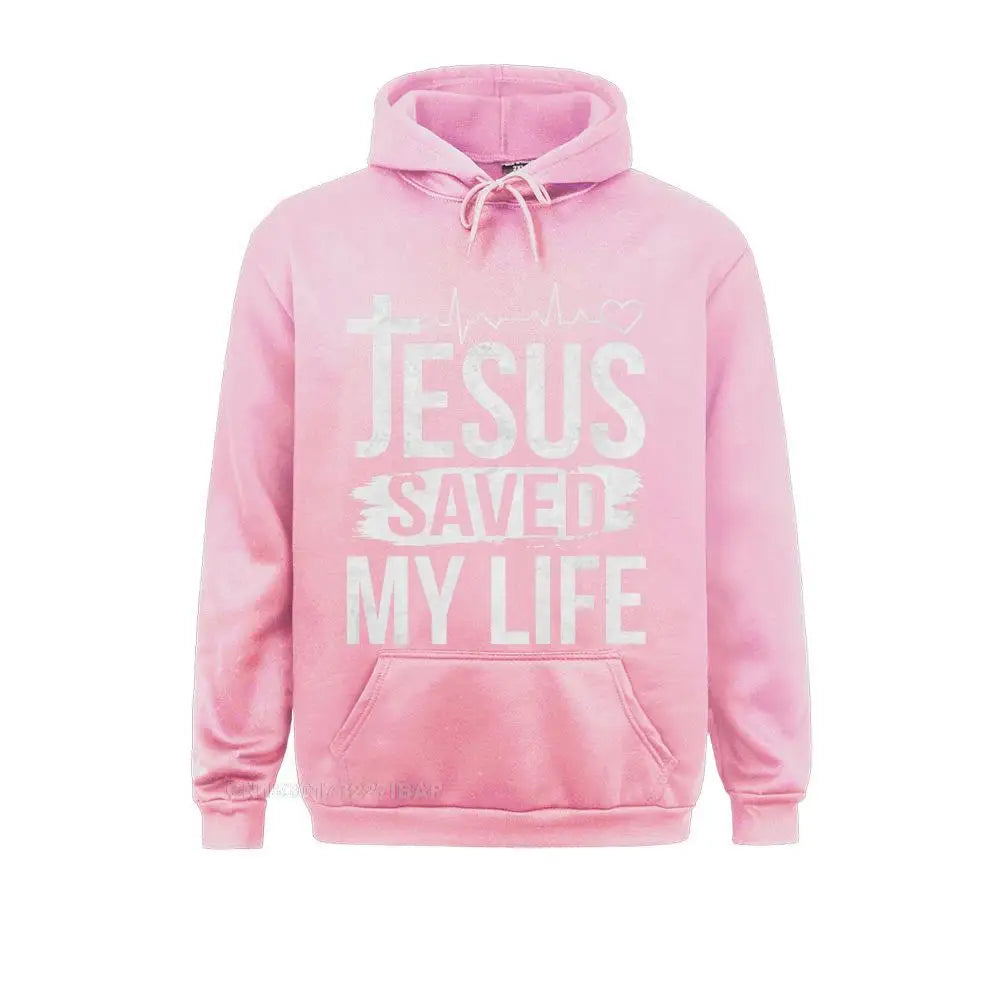 Jesus Saved My Life Christian Premium Hoodie