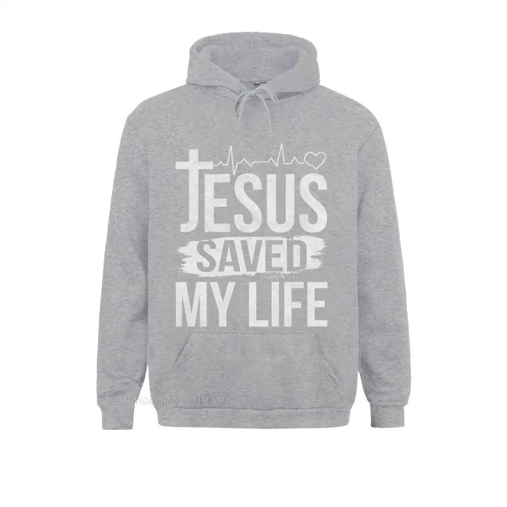 Jesus Saved My Life Christian Premium Hoodie