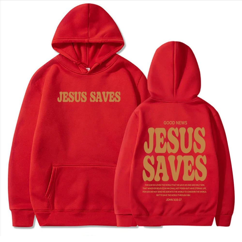 Jesus Saves Christian Hoodie